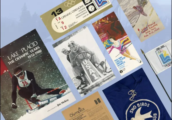 Collection of winter sports and Olympic photos and memorabilia